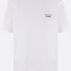 Topwear>COMME DES GARÇONS HOMME t-shirt in cotone stampa logo Bianco