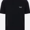 Topwear>COMME DES GARÇONS HOMME t-shirt in cotone stampa logo Nero