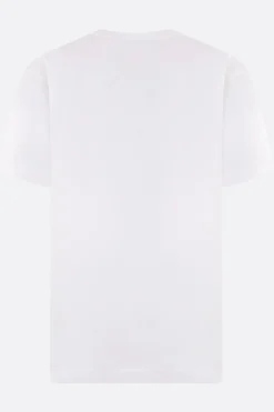 Topwear>COMME DES GARÇONS PLAY t-shirt in cotone stampa logo Heart Bianco