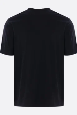 Topwear>COMME DES GARÇONS HOMME t-shirt in cotone stampa logo Nero