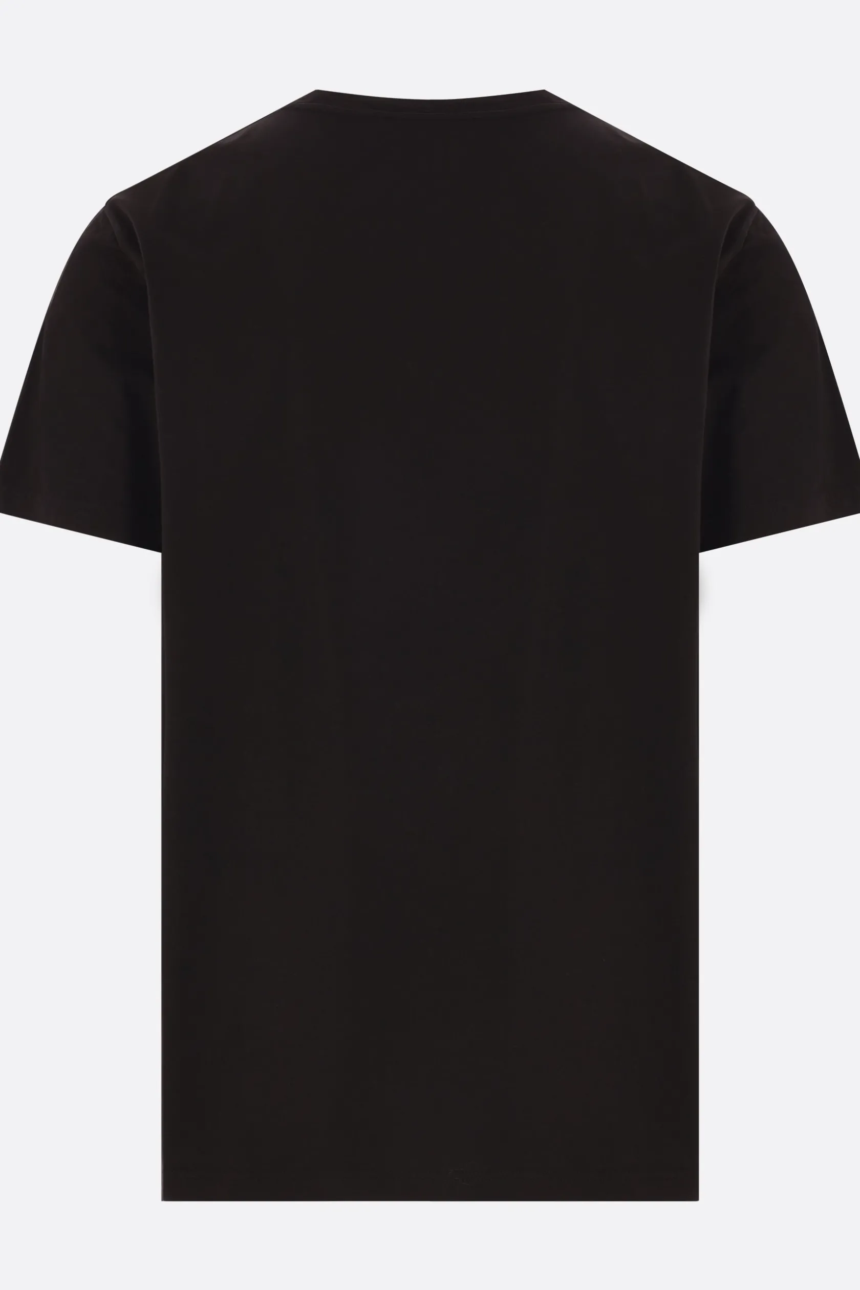 Topwear>MONCLER t-shirt in cotone stampa logo Nero