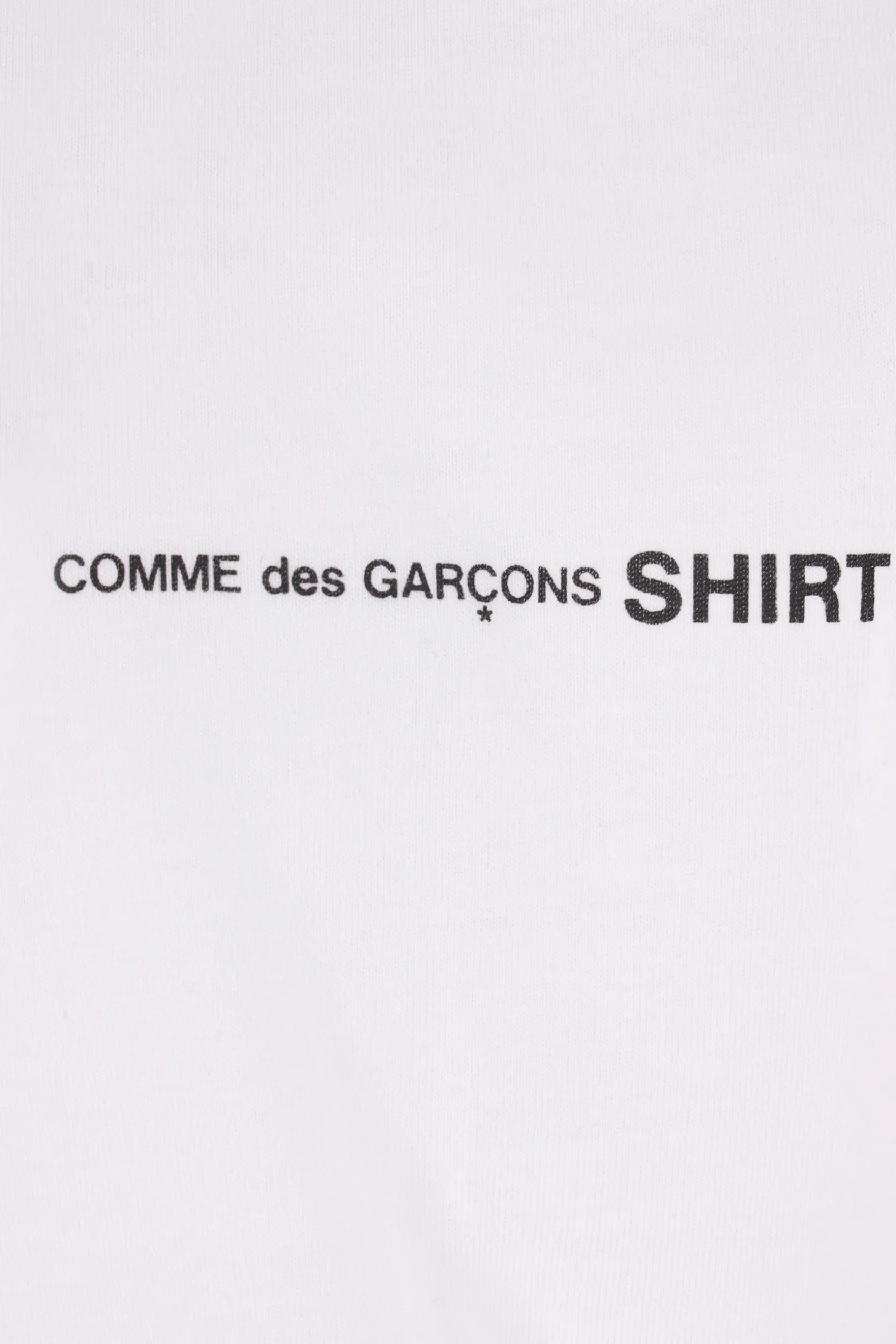 Topwear>COMME DES GARÇONS SHIRT t-shirt in cotone stampa logo Bianco