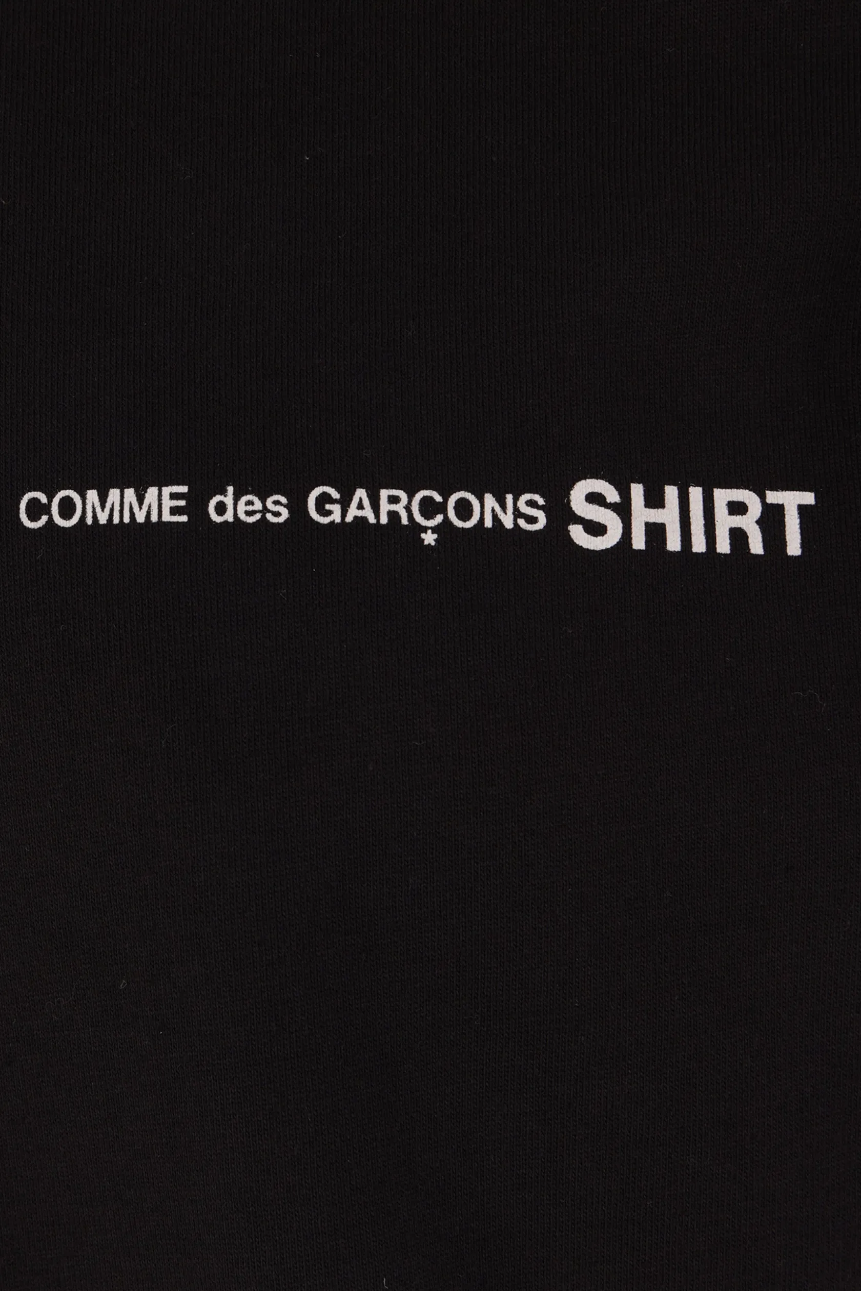 Topwear>COMME DES GARÇONS SHIRT t-shirt in cotone stampa logo Nero
