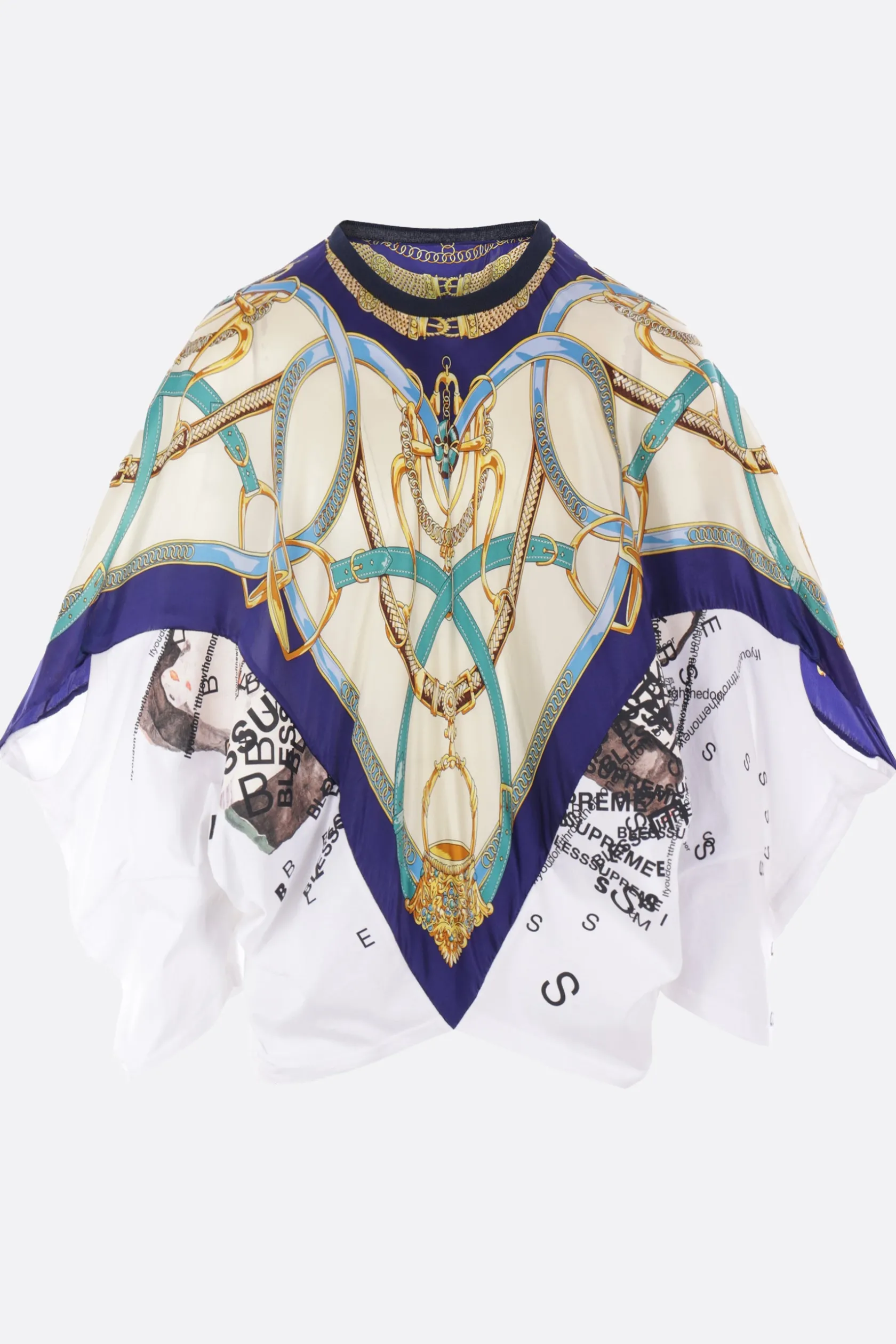 Topwear>BLESS t-shirt in jersey e seta Multicolor