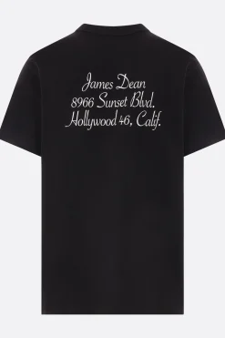 Topwear>SACAI t-shirt James Dean in cotone Nero