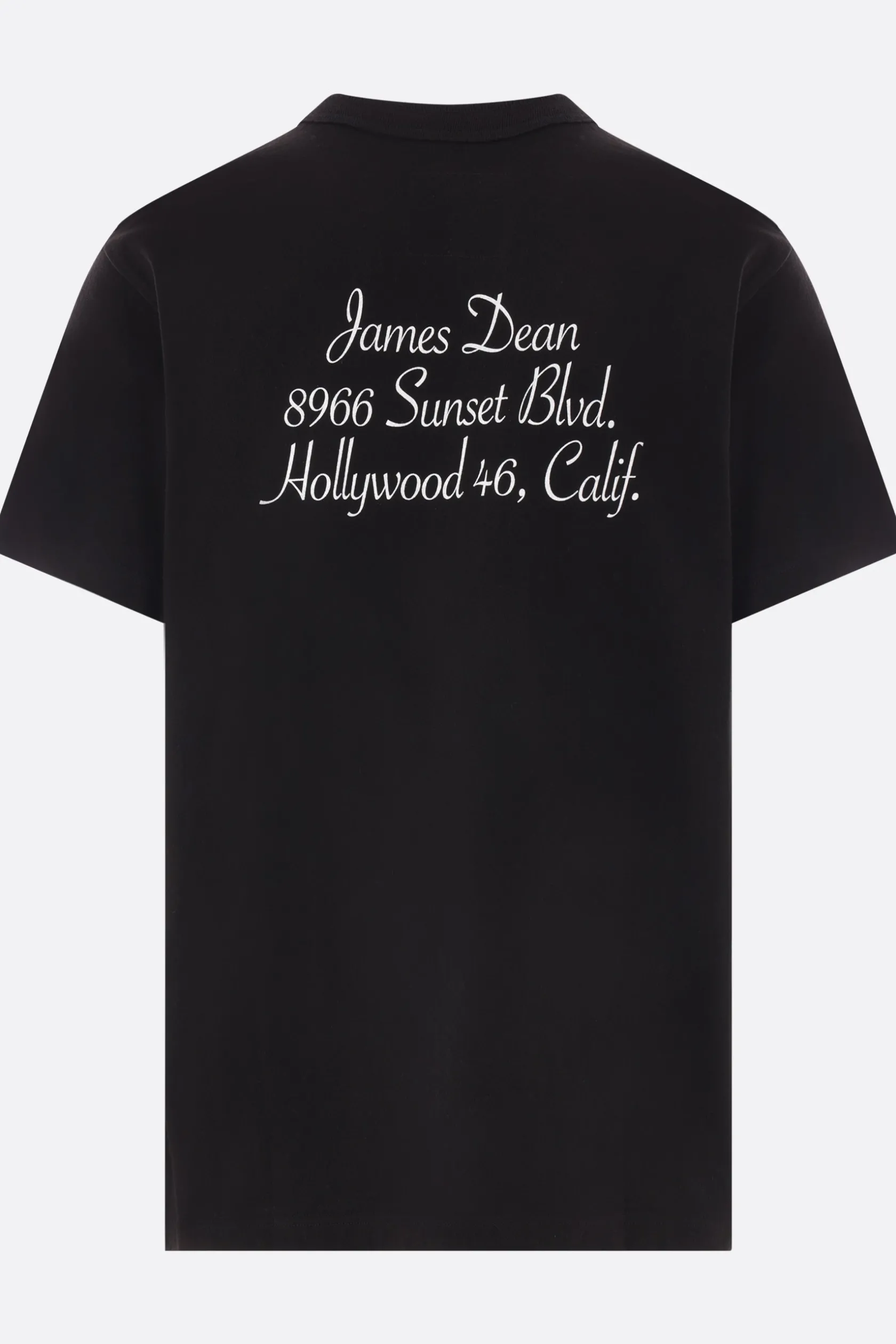 Topwear>SACAI t-shirt James Dean in cotone Nero