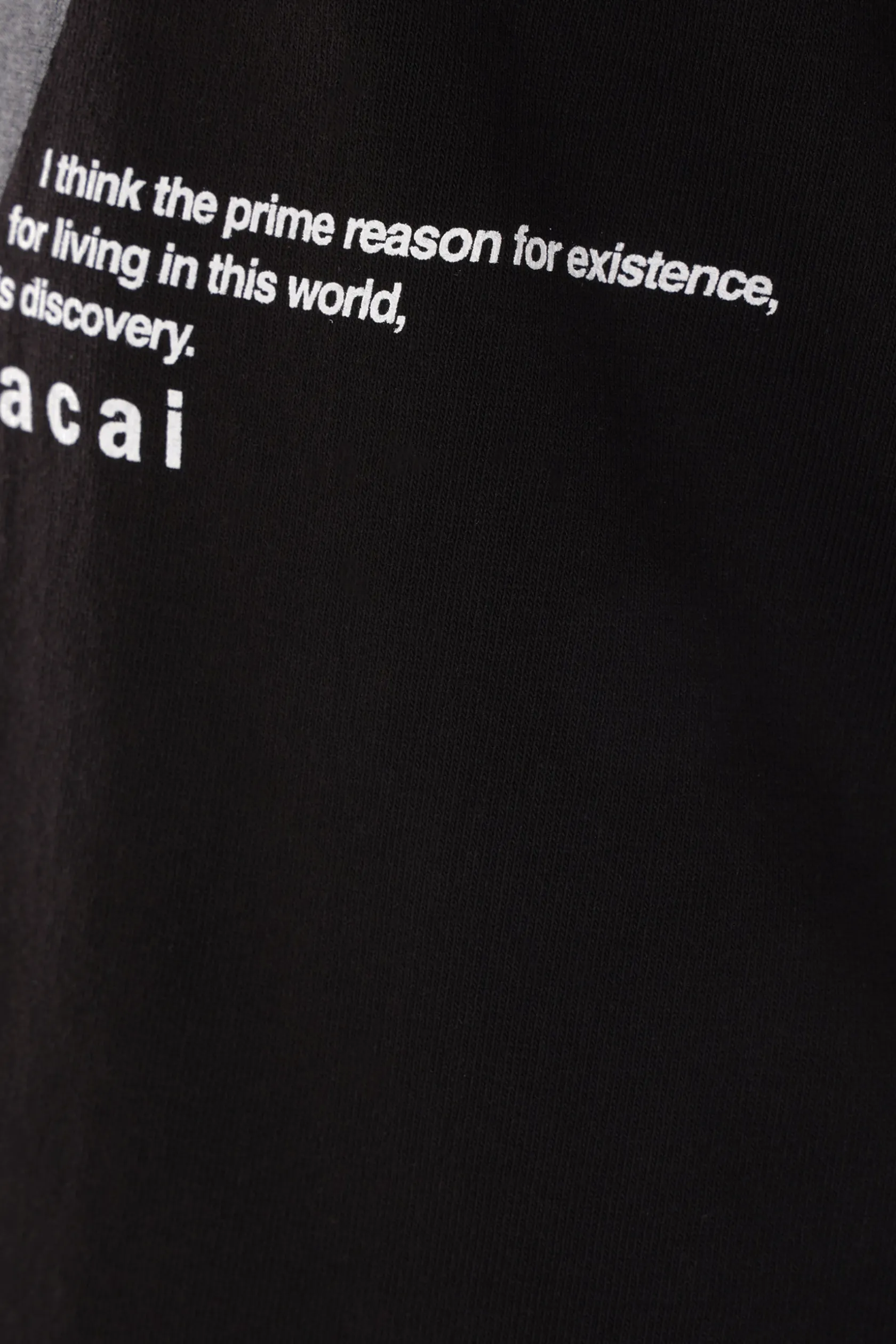 Topwear>SACAI t-shirt James Dean in cotone Nero