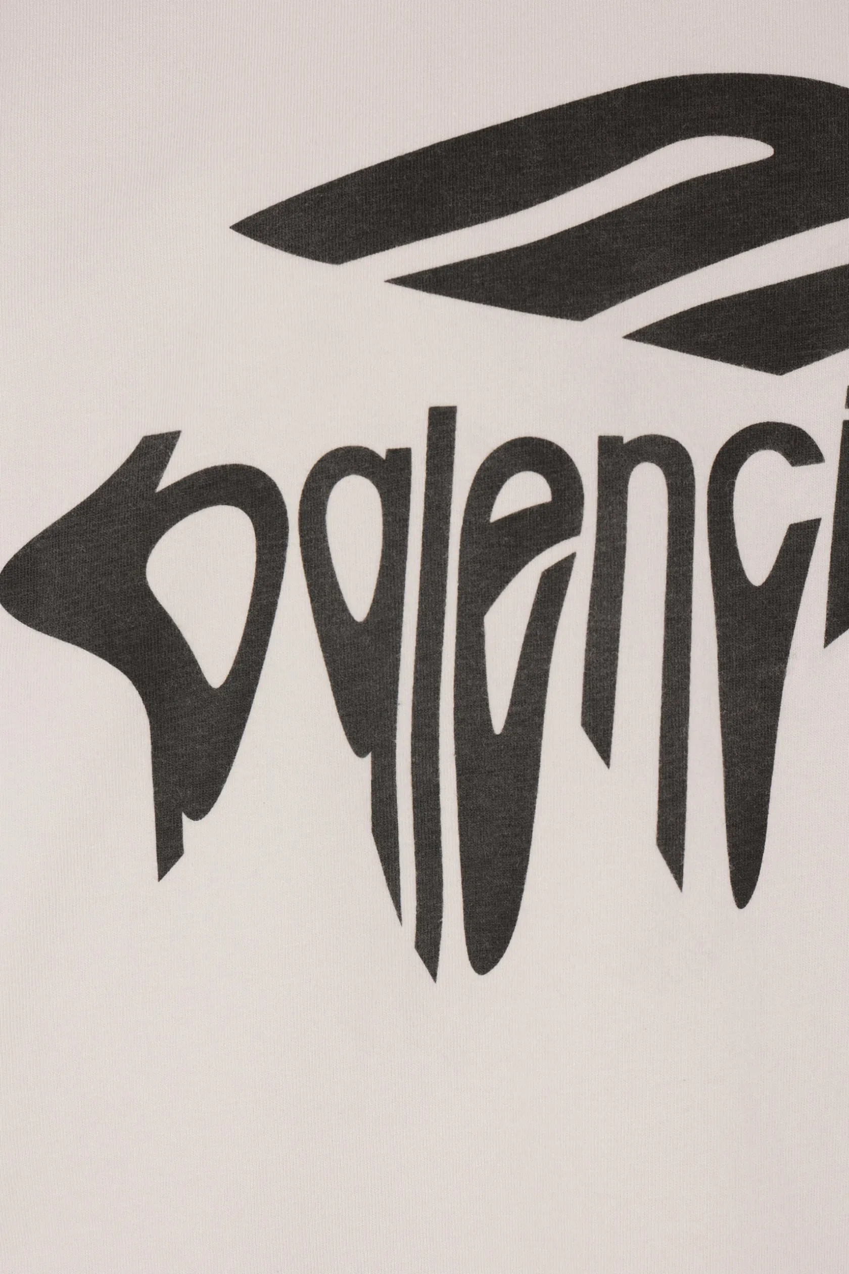 Topwear>BALENCIAGA t-shirt oversize 3B Liquefied in cotone Bianco