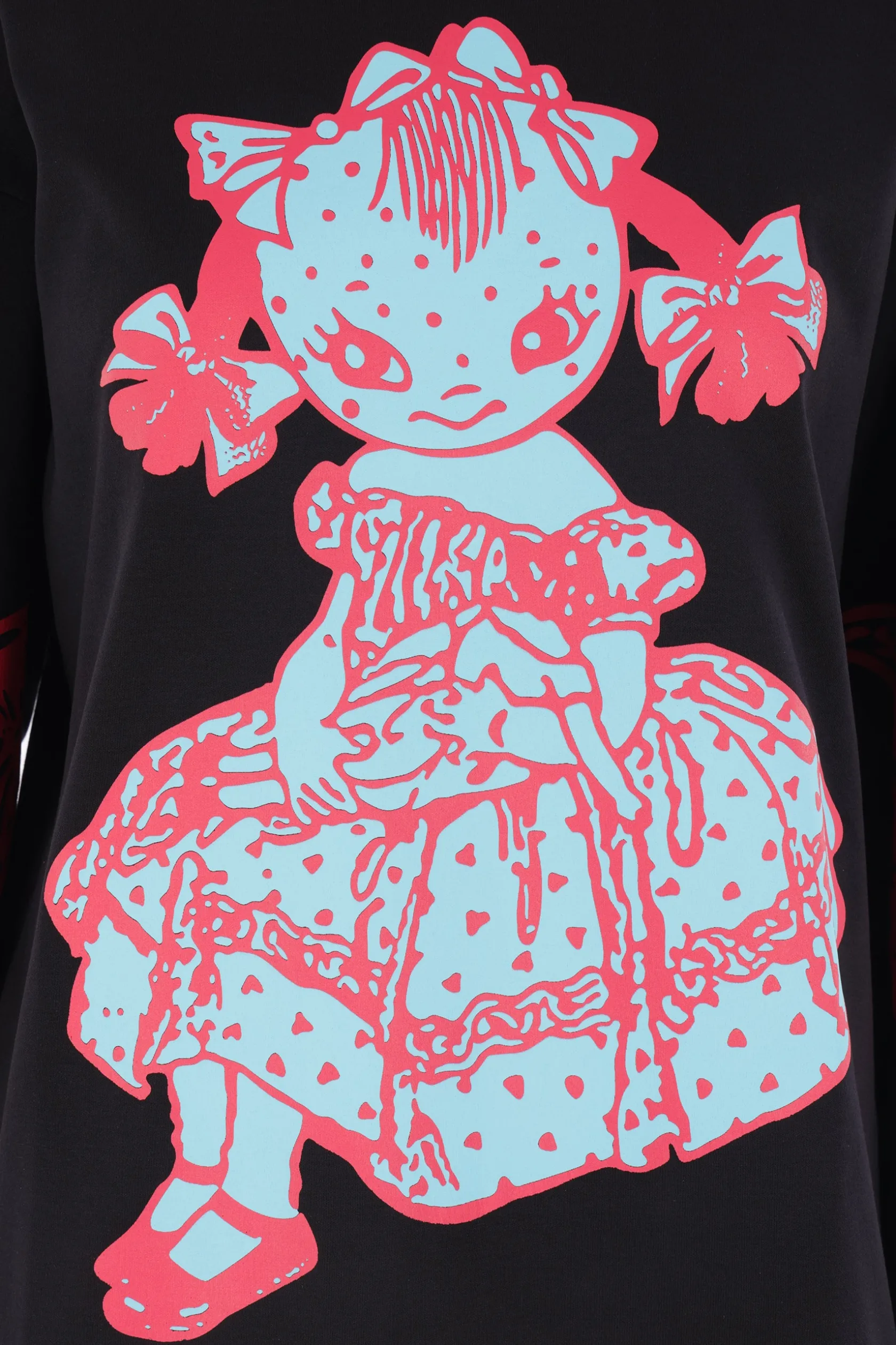 Topwear>CHOPOVA LOWENA t-shirt oversize Dotty in jersey Nero