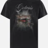 Topwear>BALENCIAGA t-shirt oversize Getaria in cotone Nero