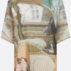Topwear>BLESS t-shirt oversize Holiday in cotone Multicolor