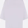 Topwear>PLAN C t-shirt oversize in cotone stampa Bianca Bianco