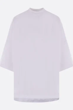 Topwear>PLAN C t-shirt oversize in cotone stampa Bianca Bianco