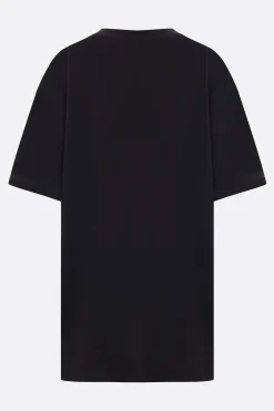 Topwear>VIVIENNE WESTWOOD t-shirt oversize in cotone organico ricamo Orb Nero
