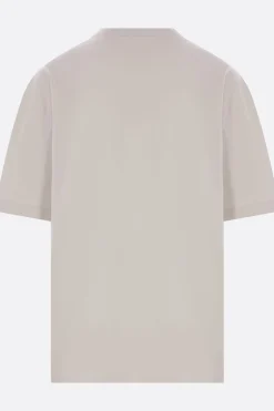 Topwear>MAISON MARGIELA t-shirt oversize in cotone stampa logo numerico Neutro