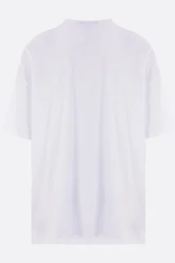 Topwear>BLACK COMME des GARÇONS t-shirt oversize in cotone stampa grafica Bianco