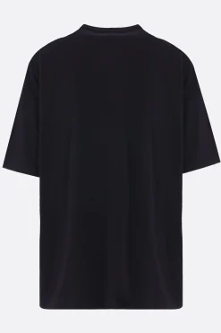 Topwear>BLACK COMME des GARÇONS t-shirt oversize in cotone stampa grafica Nero