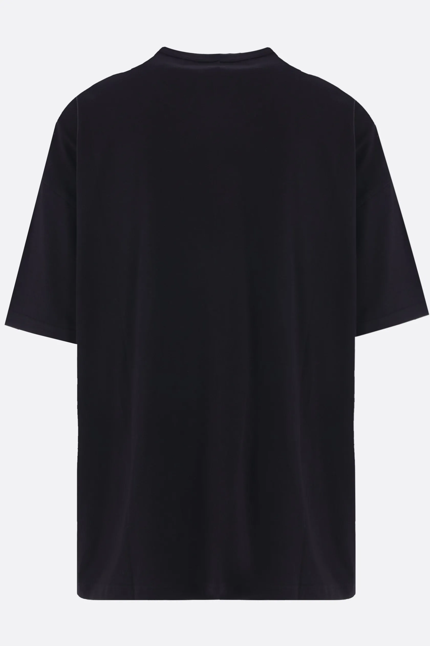 Topwear>BLACK COMME des GARÇONS t-shirt oversize in cotone stampa grafica Nero