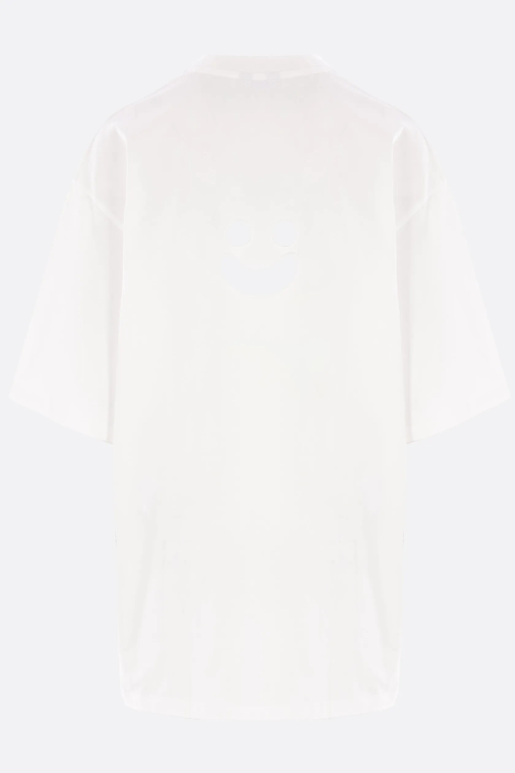 Topwear>MELITTA BAUMEISTER t-shirt oversize Smiley in cotone Bianco