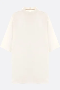 Topwear>RICK OWENS t-shirt oversize Tommy in jersey Neutro