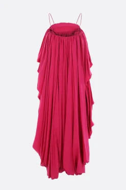Abiti>CHLOÉ tuta asimmetrica in seta Rosso