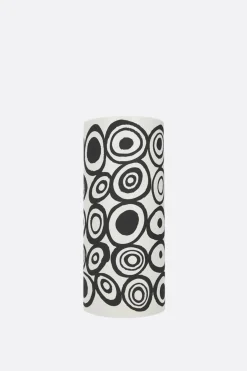 Lifestyle>10 CORSO COMO vaso cilindrico in ceramica dipinta Bianco