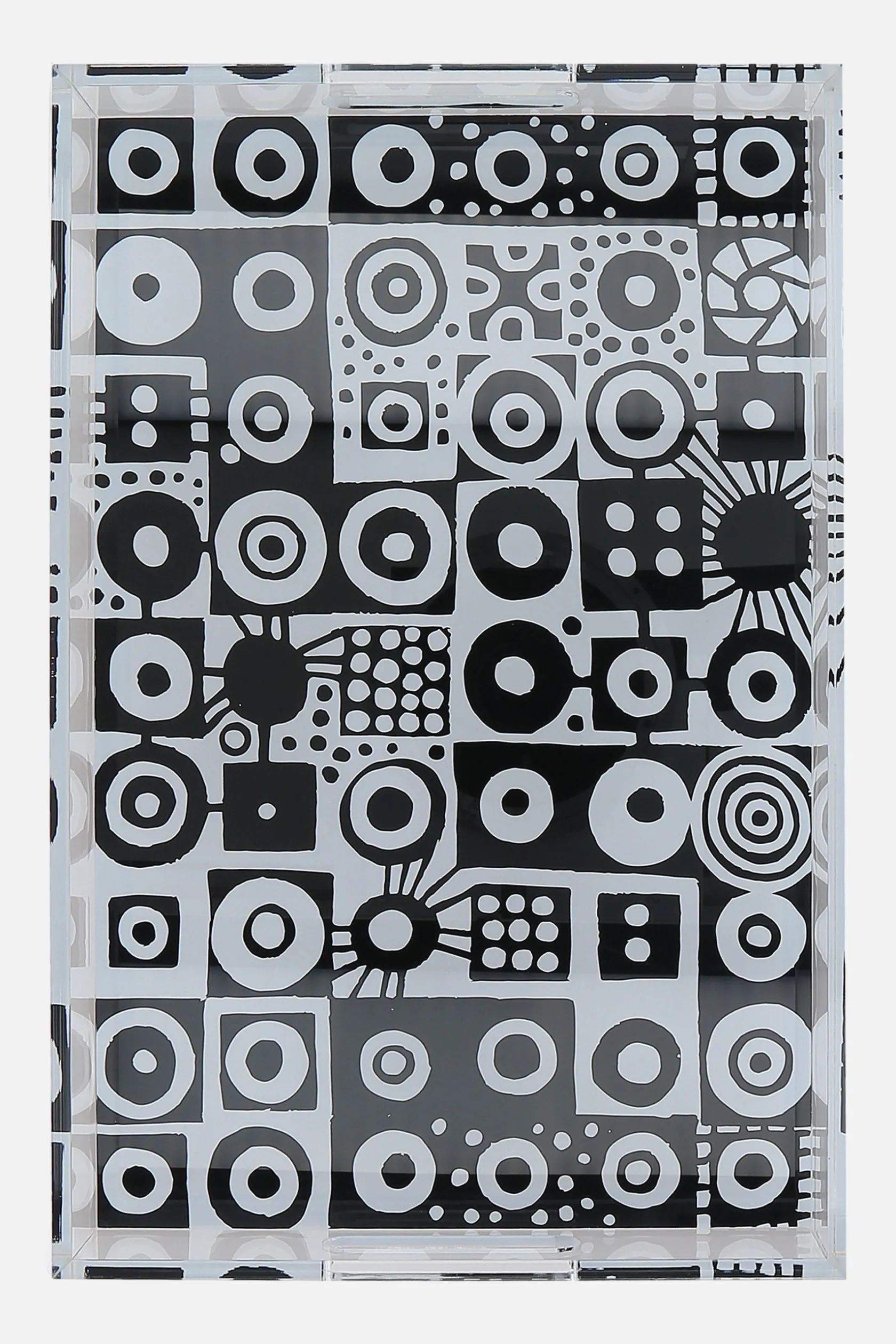 Lifestyle>10 CORSO COMO vassoio rettangolare in plexiglass stampa grafica Nero